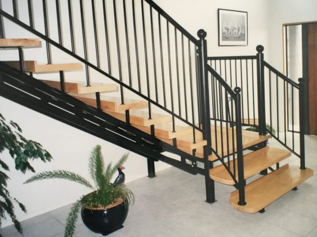 Decorative iron staircase